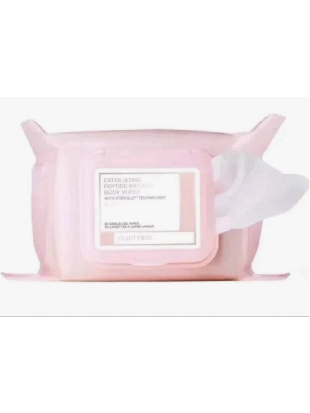 BeautyBio Exfoliating Peptide Infused Body Wipes 30 Count New